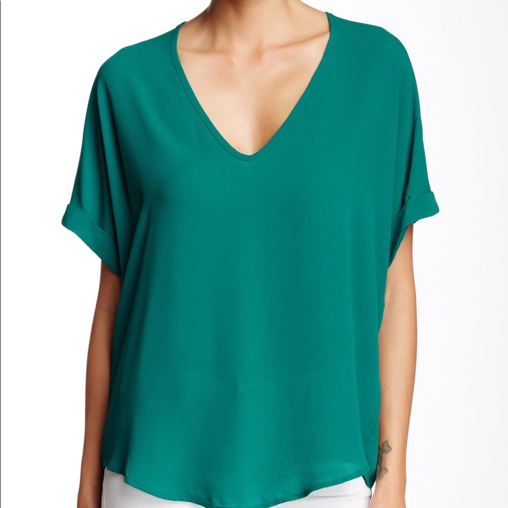 lush V Neck Blouse